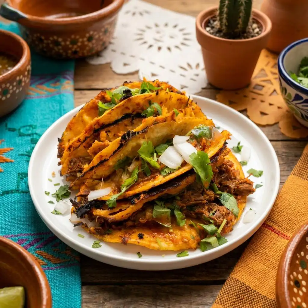 Fresh tortillas, salsa and authentic sides